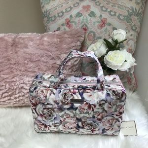 NWT Ellen Tracy Pink Travel Toiletry Makeup Bag